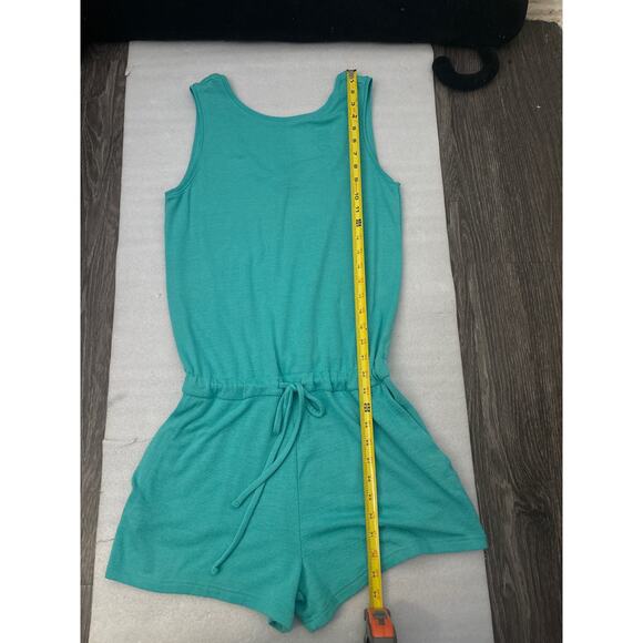 GAP Sleeveless Green Drawstring Waist.Romper S Tall Coconut Girl Costal Cowgirl - Picture 6 of 7